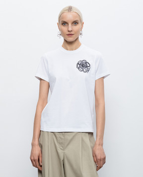 3.1 Phillip Lim White T-shirt with embroidery S26110386PJB