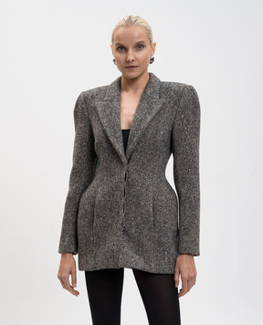 Magda Butrym Black jacket with wool and cashmere BLAZER05214925