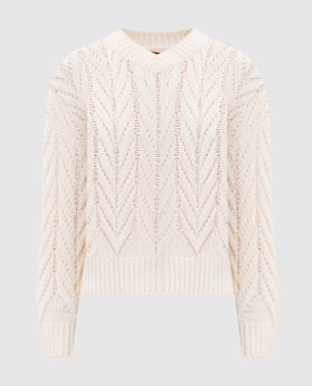 Max & Co Beige CLAVIER pullover with wool CLAVIER
