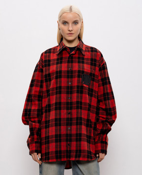 Vetements Red checkered shirt ME76FS056BRw
