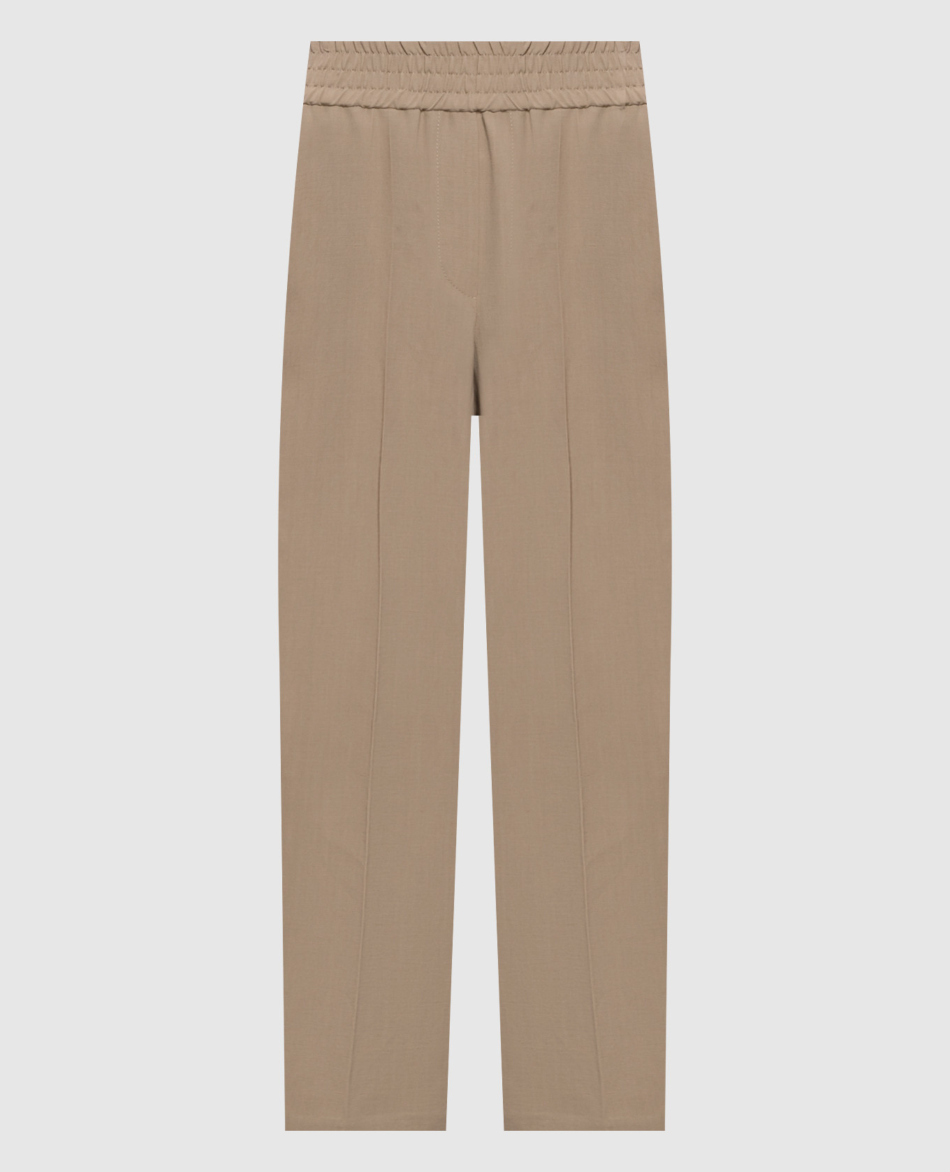Beige linen pants