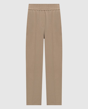 Brunello Cucinelli Beige linen pants MH126P7197