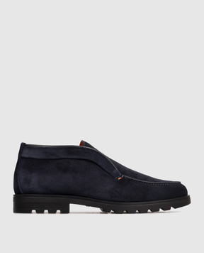 Santoni Blue suede deserts MGDG17823NEOBSEY