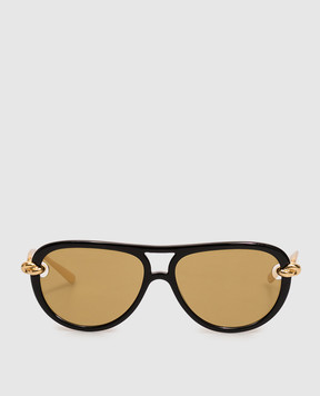 Bottega Veneta Black Knot Sunglasses 841235VBL80