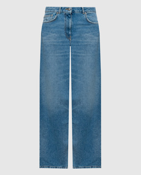 Palm Angels Blue jeans with a worn effect PAWYA001DN001
