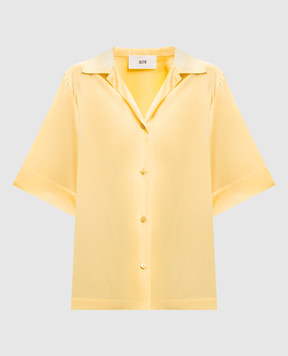 Solotre Yellow silk blouse M1AB0093