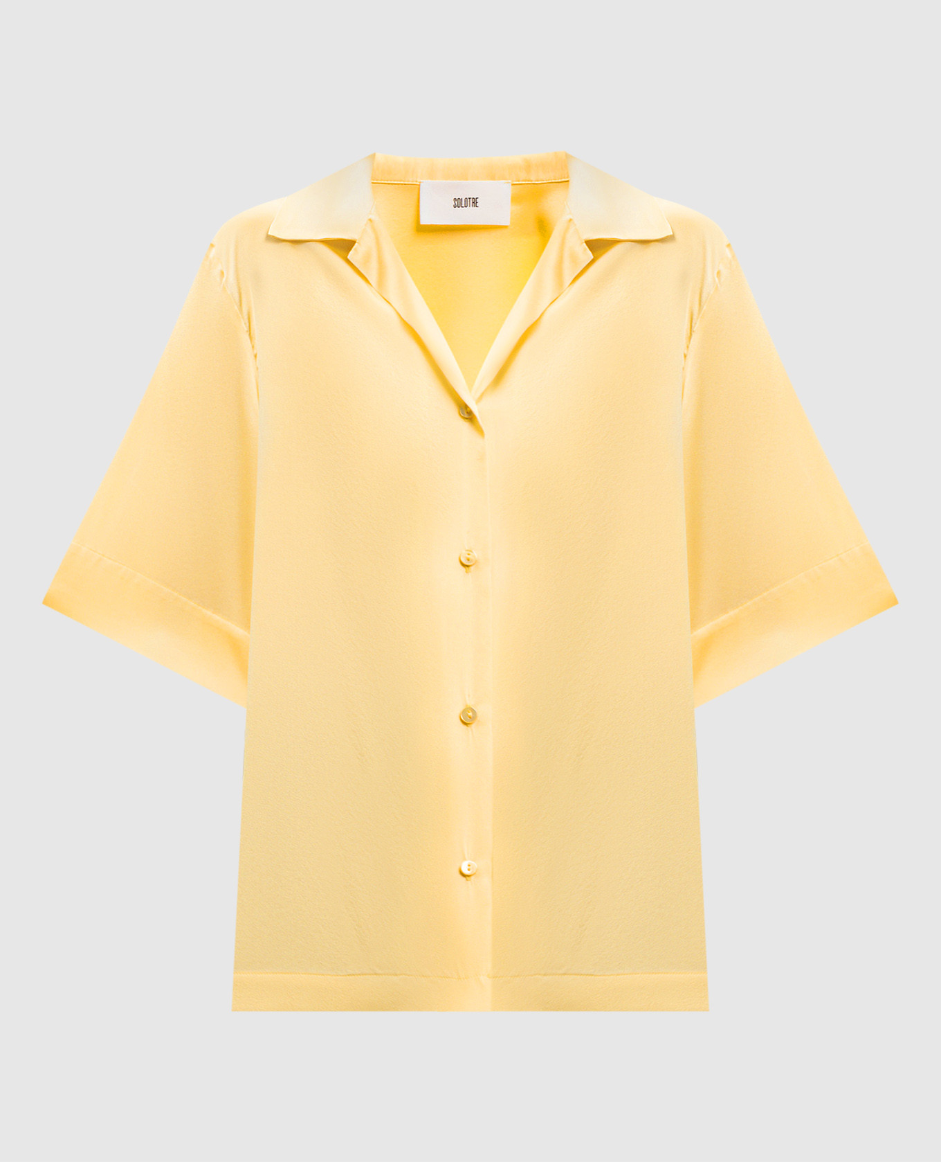Yellow silk blouse