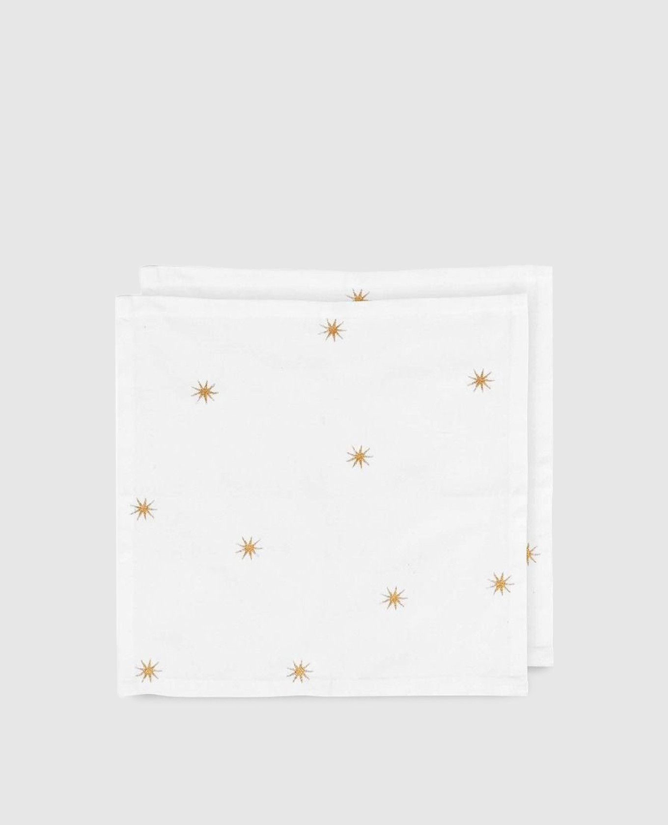 

Set of white serving napkins Stars Pip Studio