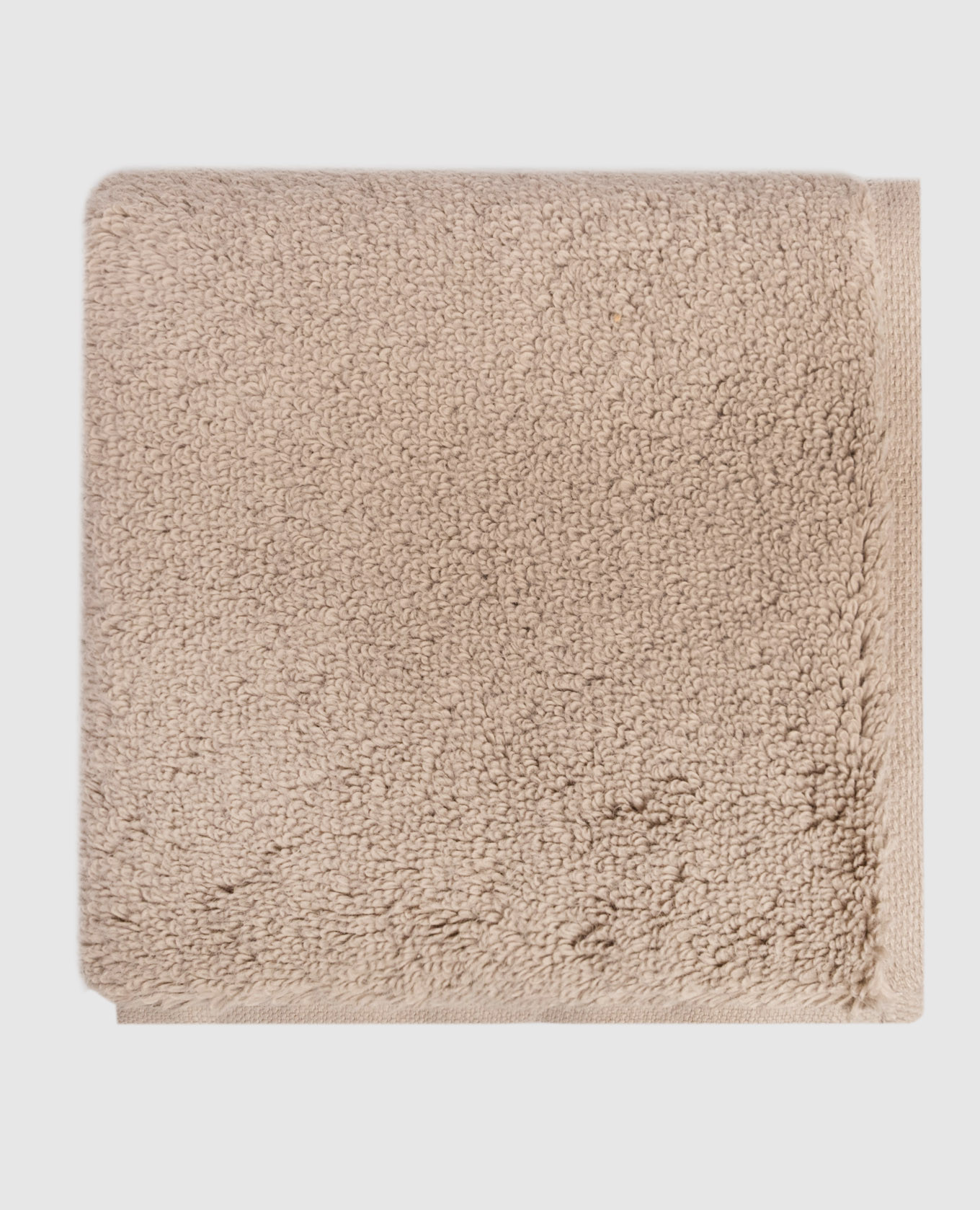 Olympia beige terry face towel