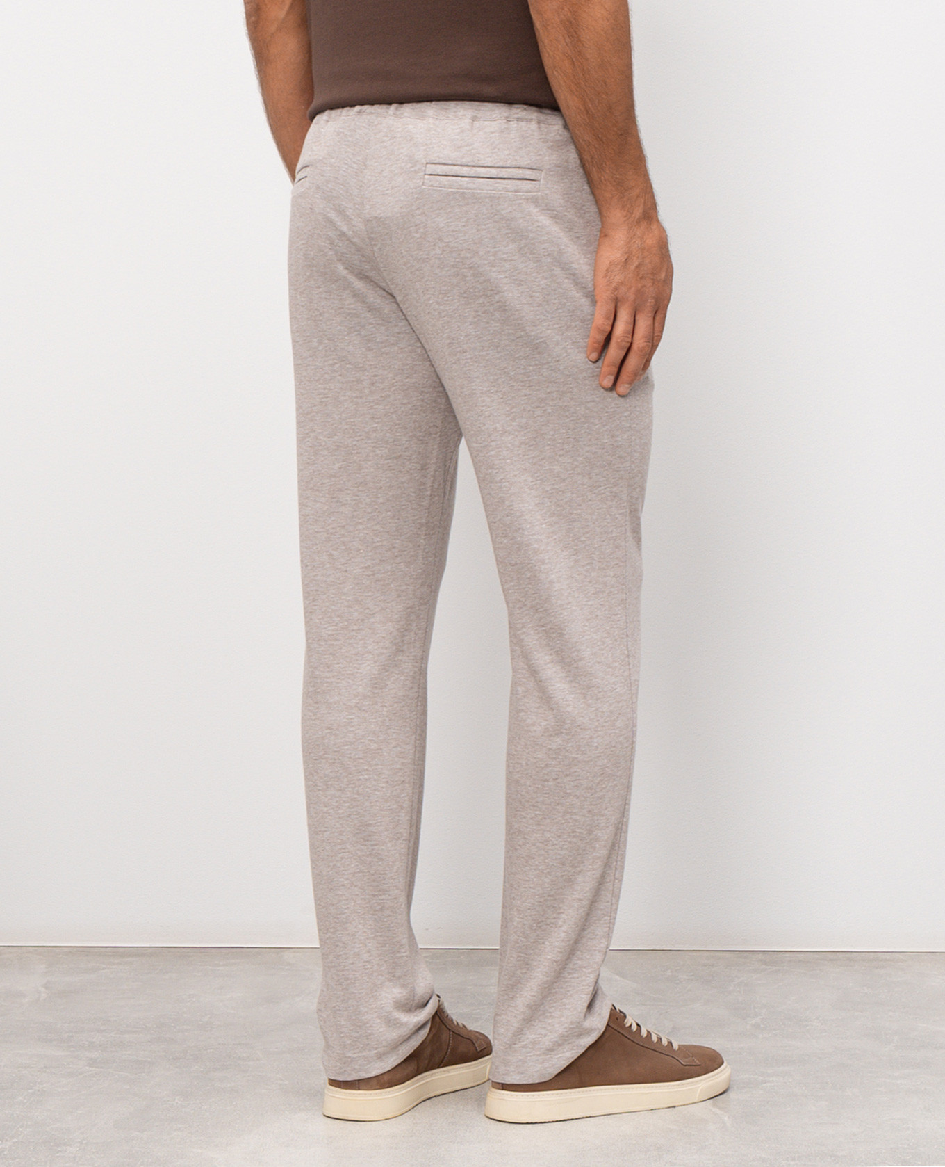 Beige melange pants Pini Parma 4