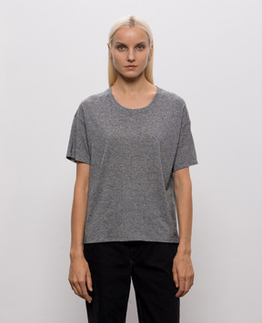 Loulou de Saison Ezra grey wool t-shirt EZRALDS