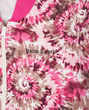 Palm Angels Children's pink tie-dye sports jacket PGBD002S26FAB002