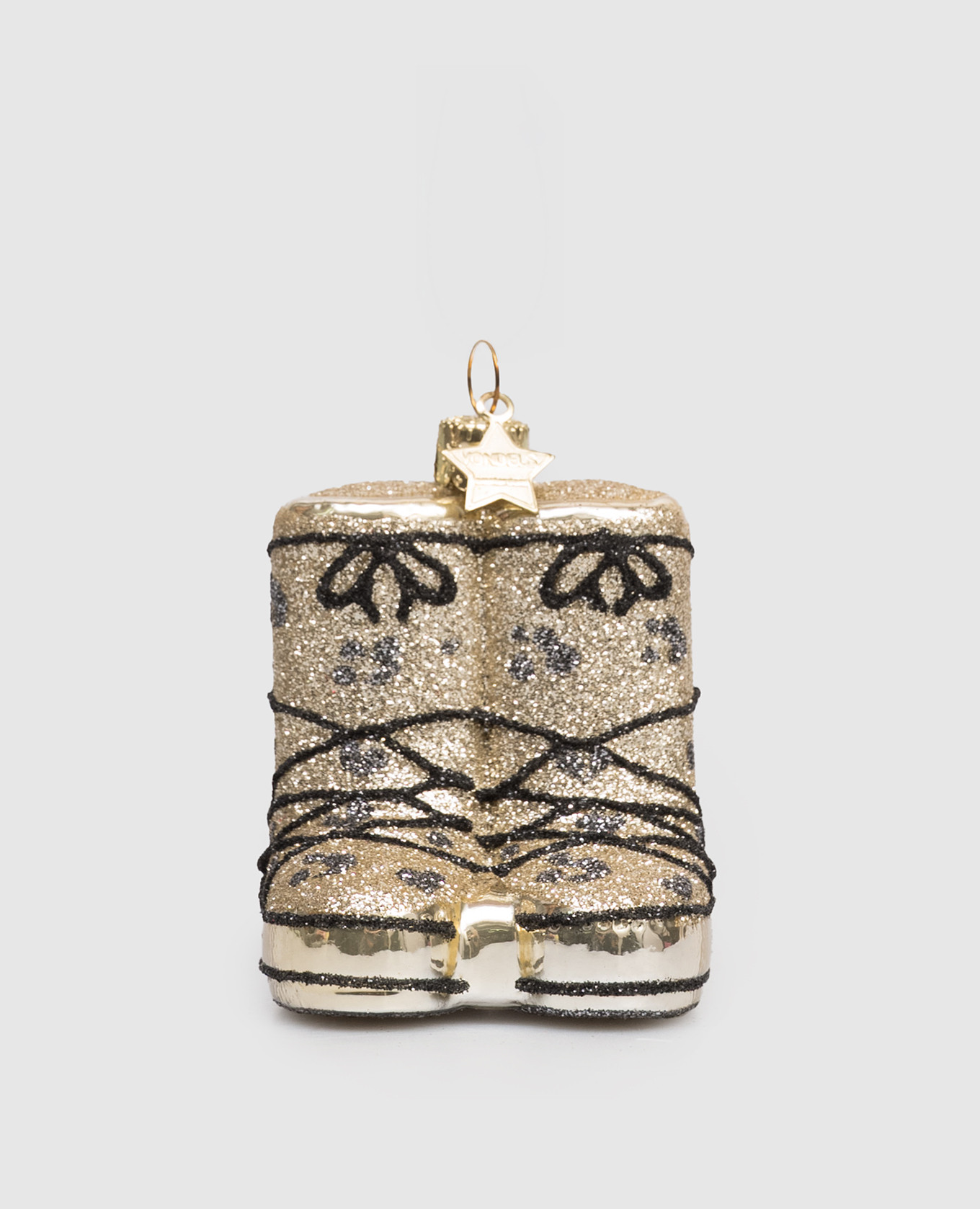 

Golden Christmas tree toy Snow boots Vondels