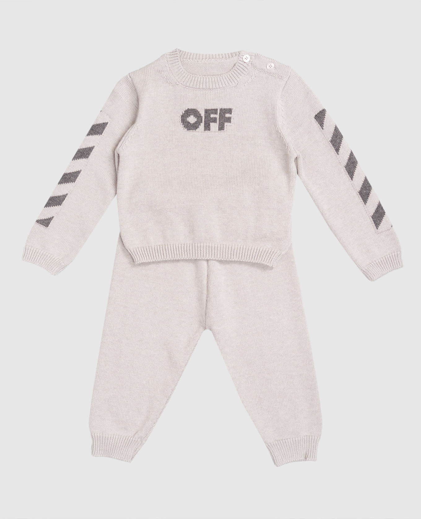 

Children's gray suit with wool Off-White, Grey
