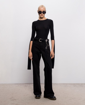 Ann Demeulemeester Lyell black wool top B0012283KN043