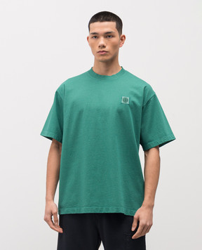 Stone Island Green t-shirt with logo patch L1S152100030S0115