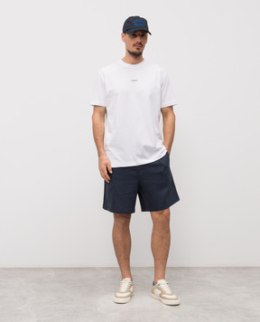 Iceberg White T-shirt with contrast logo embroidery F0456325