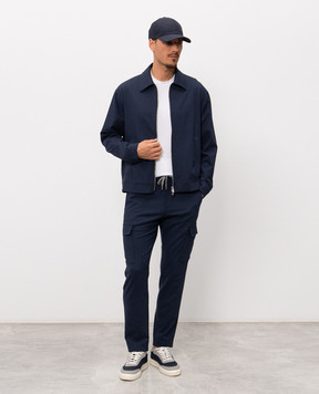 Marco Pescarolo Blue jacket with wool QUARANTUNO5316