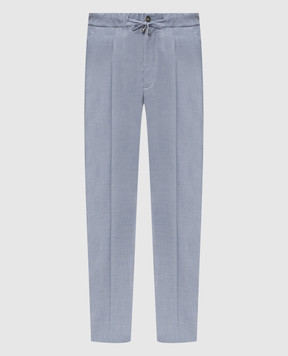 Enrico Mandelli Blue cashmere pants GYM02B5607
