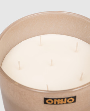 Onno Art Gigi L candle with Precious Oud scent in a glass candle holder ON802PO
