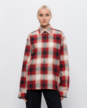 AMIRI Red checkered shirt AM426SH062