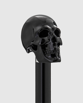 Pasotti Black Skull Silver Horn PFPEXXF107NE