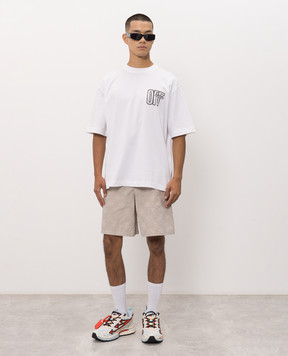 Off-White White T-shirt with Arrow logo print 44MAA120F26J00Y