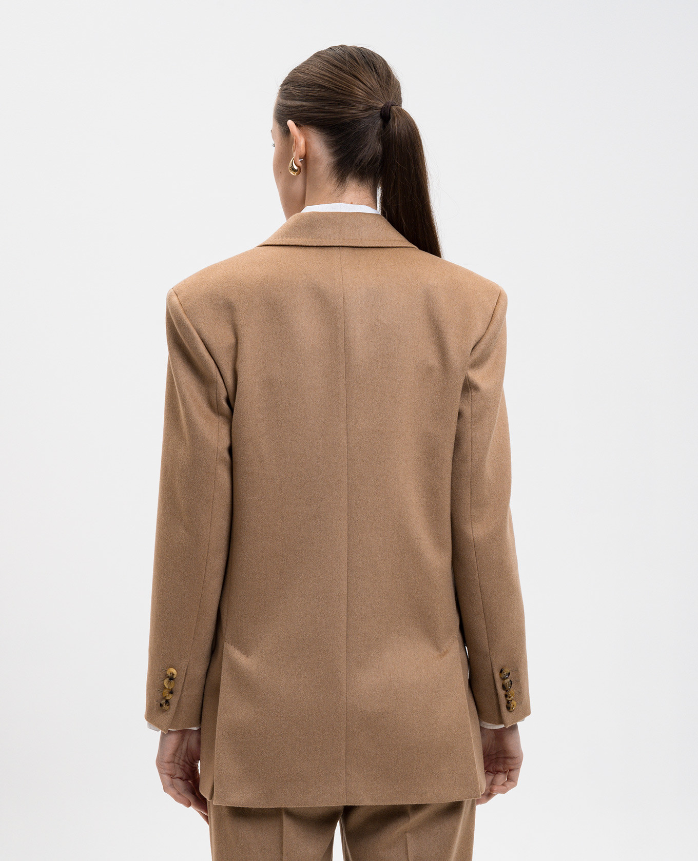 Brown double-breasted jacket OLIMPIA Max Mara 4