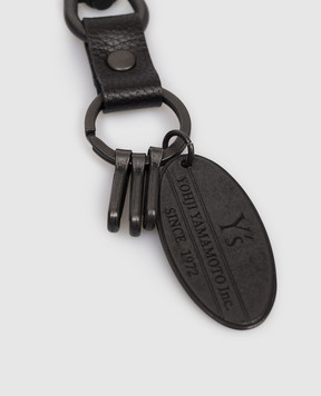 Y`S Yamamoto Black keychain with logo YQA01991