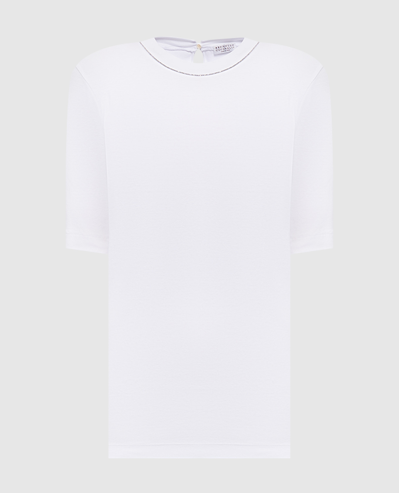 White top with monil chain