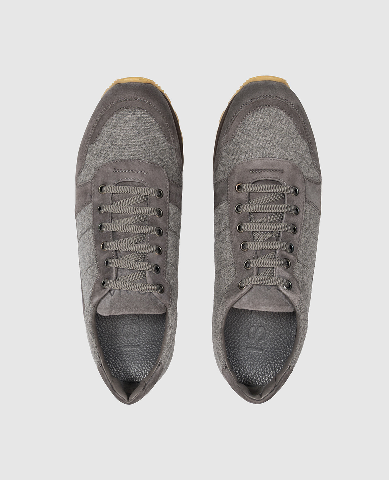 Gray combination sneakers ISAIA 4