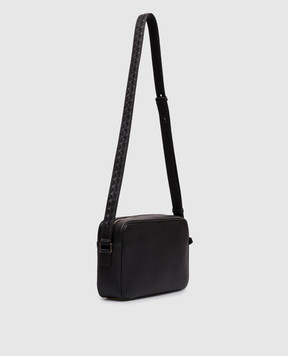 Serapian Black leather bag EAST WEST SRCMOMML735925A001