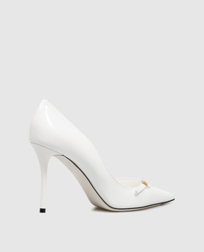 Dolce&Gabbana White patent leather shoes CD2004A1471