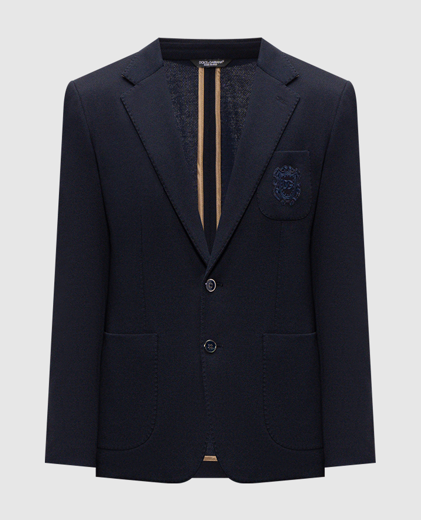 Blaue Jacke aus Wolle