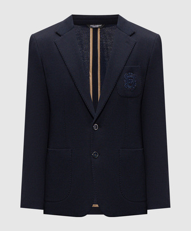 Blue jacket with wool
