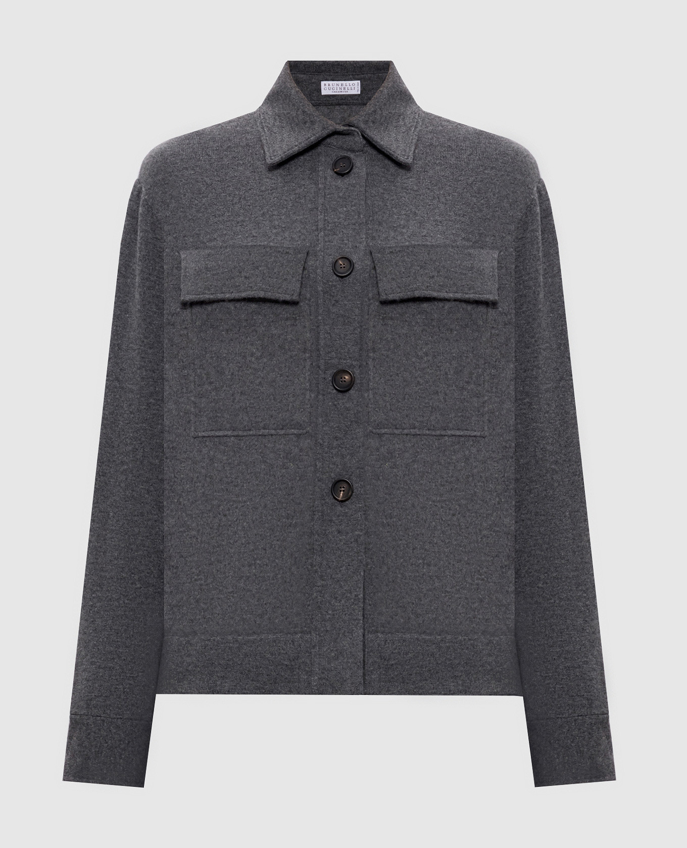 

Gray shirt made of wool, cashmere and silk Brunello Cucinelli, Grey
