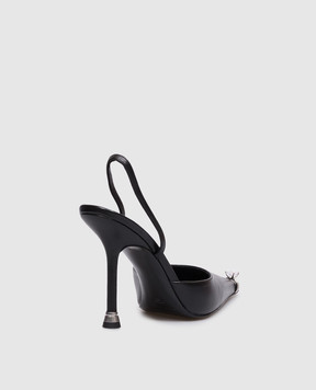 Alexander Wang Black leather slingbacks AKILITA 30326P006