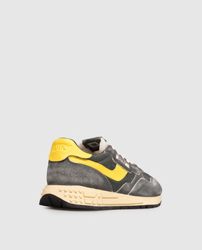 AUTRY Grey REELWIND combination sneakers WWLMGQ06