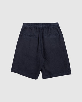 Brunello Cucinelli Children's blue linen shorts B243DP902C