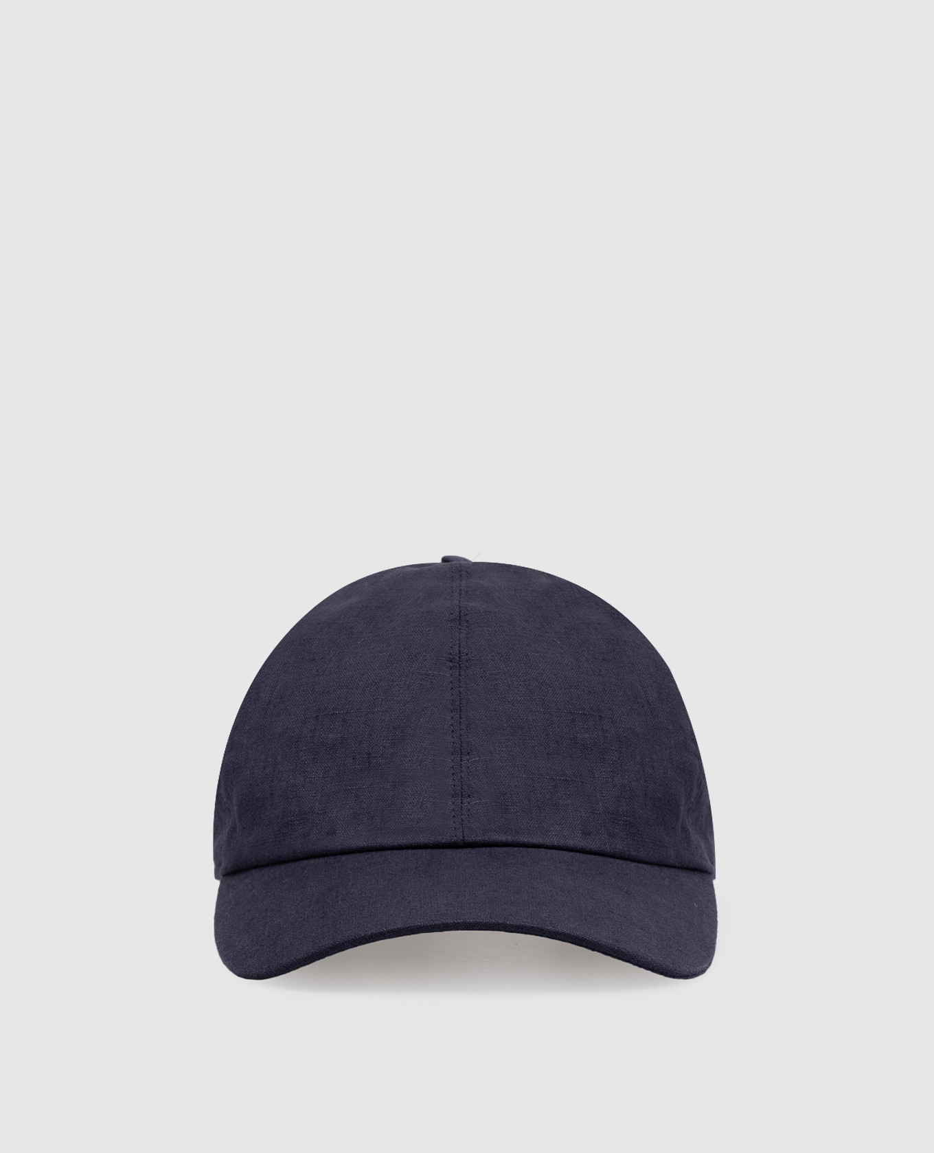 Blue linen cap
