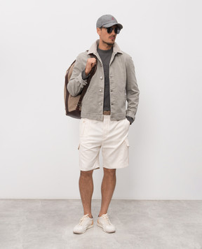 Brunello Cucinelli Gray long sleeve with print ML8241357P