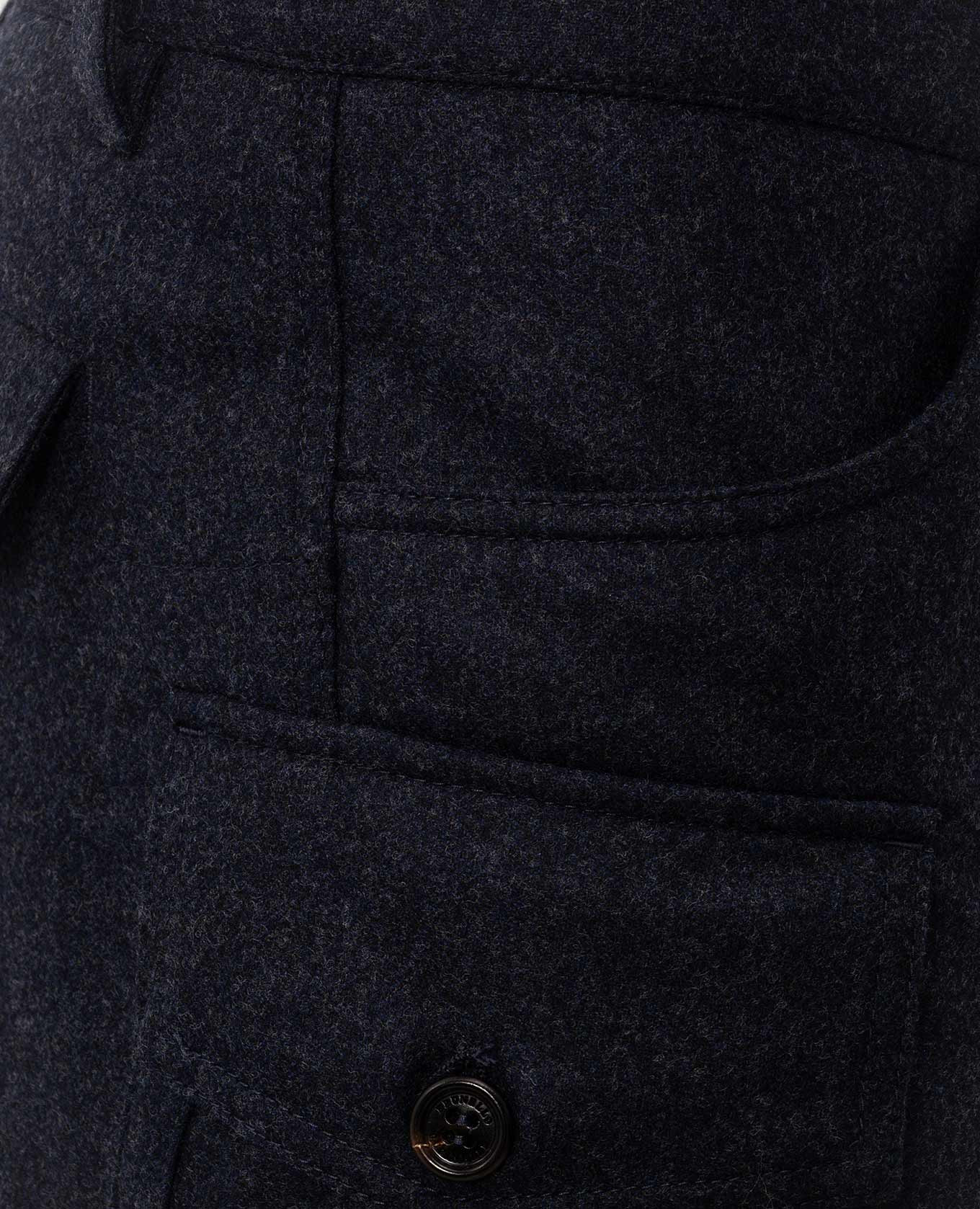 Blue wool cargo pants Brunello Cucinelli 5