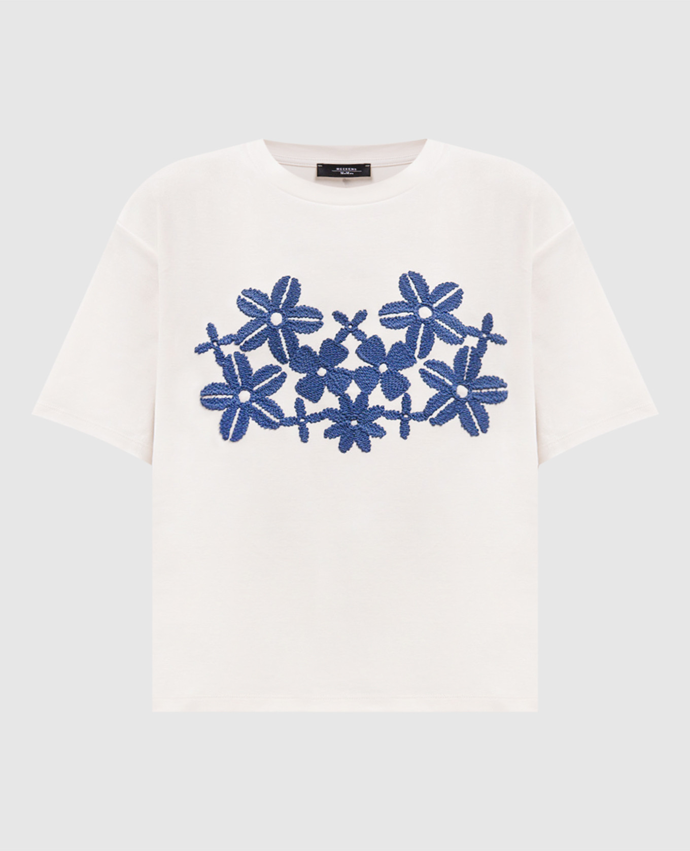 

Beige T-shirt WKDSABATO with floral embroidery Max Mara Weekend