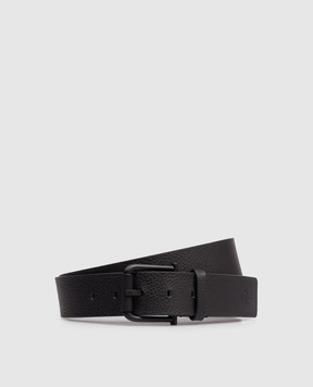 Stone Island Black leather belt L1S159300002S0072