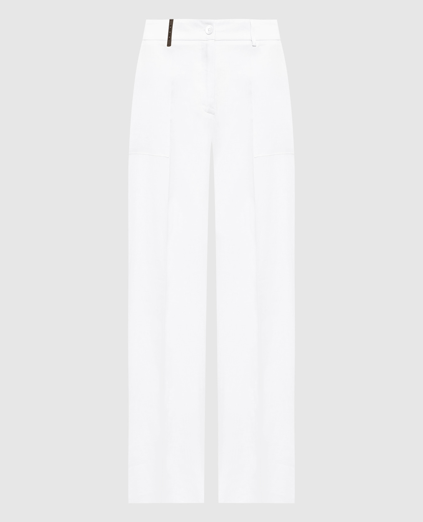 White linen pants
