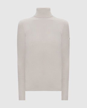 Yves Salomon SKI Ivory golf with wool and cashmere 25WKH50161MA6W