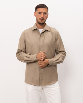 Agnona Beige wool shirt TD07U1YU1142