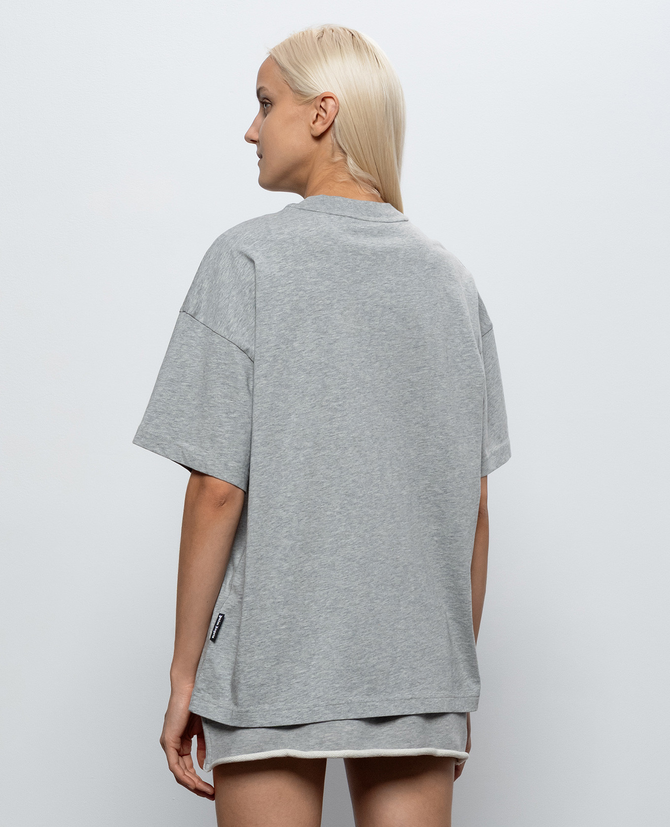 Grey melange T-shirt Palm Angels 4