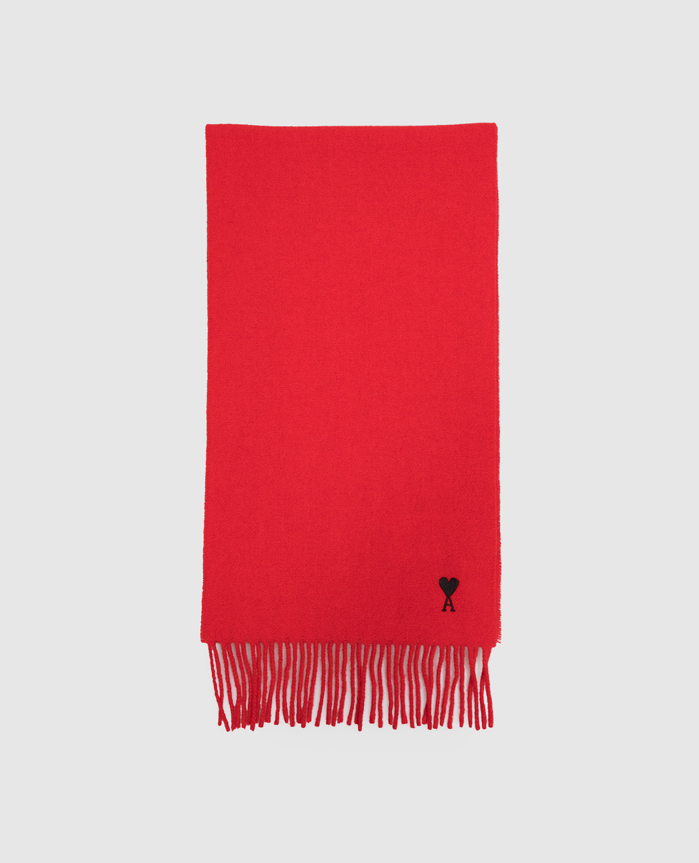 Red wool scarf