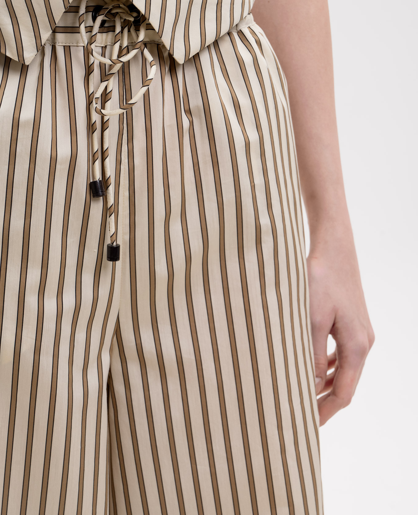 ORDINE beige striped pants Max Mara 5